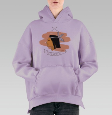 Чироки, Hoodie Oversize Fiolet, утепленная
