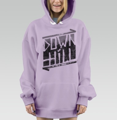 Даун Хилл, Hoodie Mjhigh Dig Mel, Fiolet, утепленная