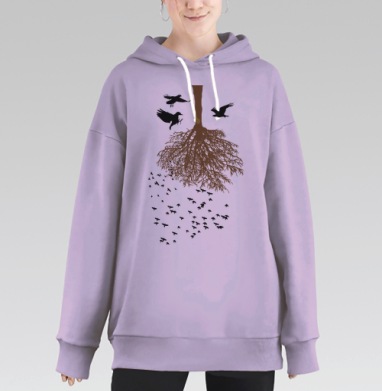 Дерево судьбы, Hoodie Long Oversize Fiolet