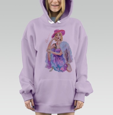 Дэйзи, Hoodie Mjhigh Dig Mel, Fiolet, утепленная