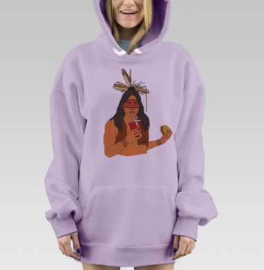 Диалог культур, Hoodie Mjhigh Dig Mel, Fiolet, утепленная