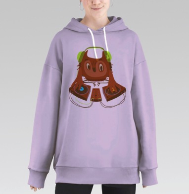 Dj Совуш, Hoodie Long Oversize Fiolet