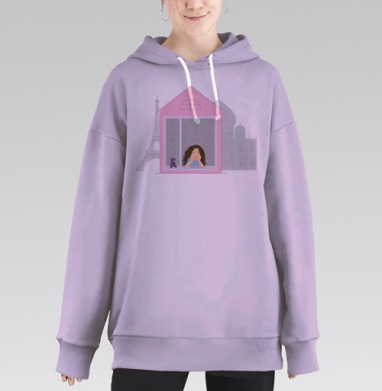 Дом твоего будущего, Hoodie Long Oversize Fiolet