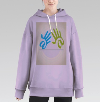 Электронная любовь, Hoodie Long Oversize Fiolet