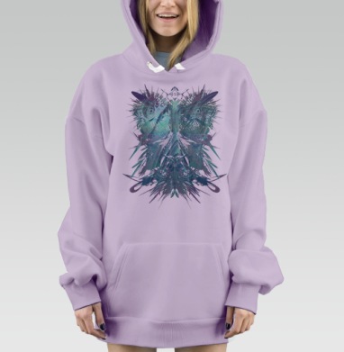 Эндэ, Hoodie Mjhigh Dig Mel, Fiolet, утепленная