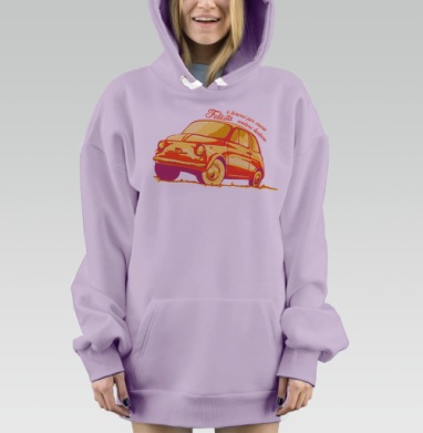 Felicita / Счастье, Hoodie Mjhigh Dig Mel, Fiolet, утепленная