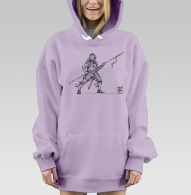 Freelancer / Вольный копейщик, Hoodie Mjhigh Dig Mel, Fiolet, утепленная