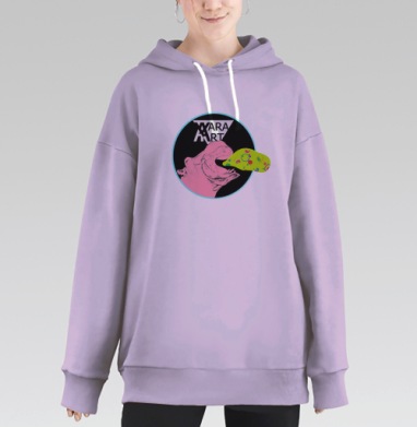 GIPO / Гипо, Hoodie Long Oversize Fiolet