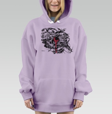 Жизнь, Hoodie Mjhigh Dig Mel, Fiolet, утепленная