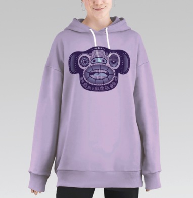 INOmakaka, Hoodie Long Oversize Fiolet