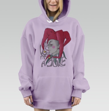 Joker / Джокер, Hoodie Mjhigh Dig Mel, Fiolet, утепленная
