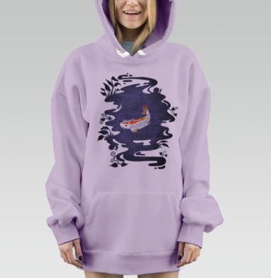 Карп, Hoodie Mjhigh Dig Mel, Fiolet, утепленная
