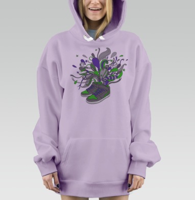 Кеды, Hoodie Mjhigh Dig Mel, Fiolet, утепленная