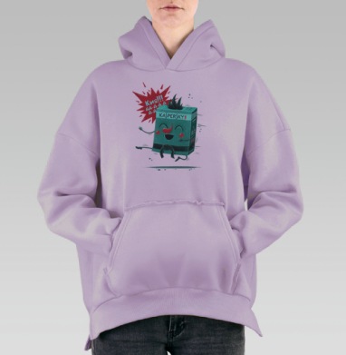 Кия!!!, Hoodie Oversize Fiolet, утепленная
