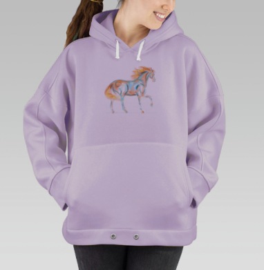 Конь-огонь, Hoodie Oversize Fiolet