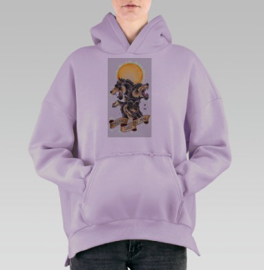 Large_3, Hoodie Oversize Fiolet, утепленная