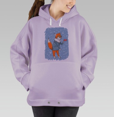 Лис, Hoodie Oversize Fiolet