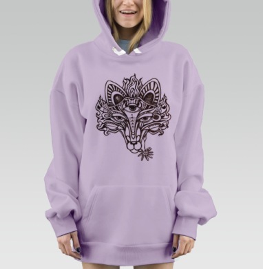 Лиса-Феникс, Hoodie Mjhigh Dig Mel, Fiolet, утепленная