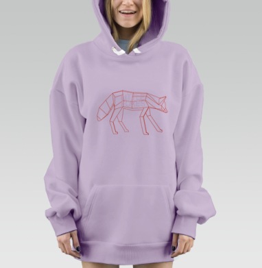 Литл фокс, Hoodie Mjhigh Dig Mel, Fiolet, утепленная