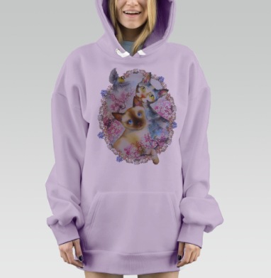 Лучшие друзья, Hoodie Mjhigh Dig Mel, Fiolet, утепленная