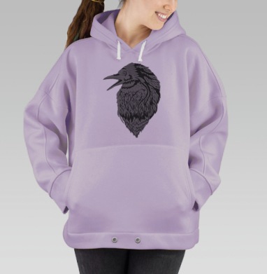 Лютый ворон, Hoodie Oversize Fiolet