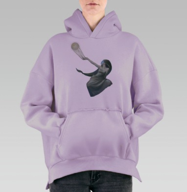 Магия света – фантастическая композиция, Hoodie Oversize Fiolet, утепленная
