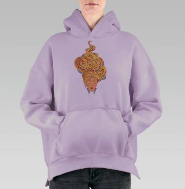 Мария Антуанетта, Hoodie Oversize Fiolet, утепленная