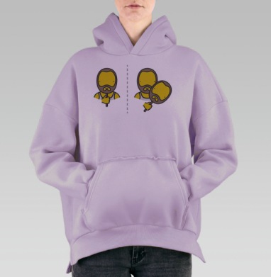 МАСКА, Hoodie Oversize Fiolet, утепленная