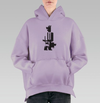 Менеджер, Hoodie Oversize Fiolet, утепленная