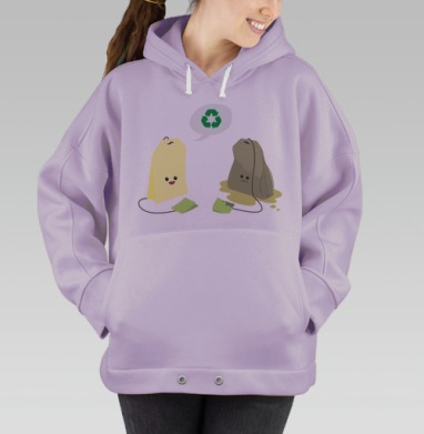 Механическое тело – Скелет человека как двигатель, Hoodie Oversize Fiolet