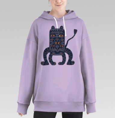 Mnstr / Монстр, Hoodie Long Oversize Fiolet