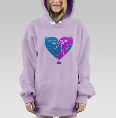 Молчи, Hoodie Mjhigh Dig Mel, Fiolet, утепленная
