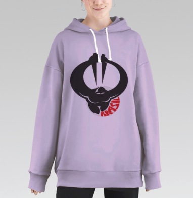 Мощь пробудившегося гиганта народная энергия BRASIL, Hoodie Long Oversize Fiolet