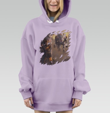 Не равный бой, Hoodie Mjhigh Dig Mel, Fiolet, утепленная