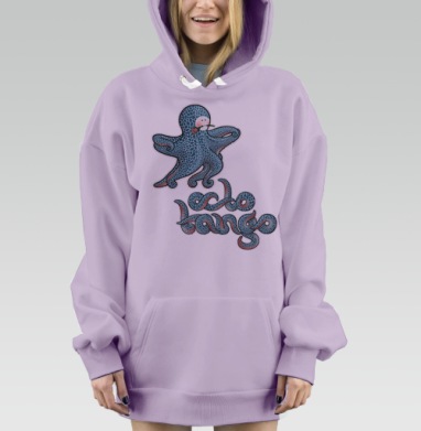 OCTOTANGO / Октотанго, Hoodie Mjhigh Dig Mel, Fiolet, утепленная