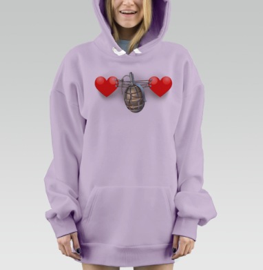 Опасная связь, Hoodie Mjhigh Dig Mel, Fiolet, утепленная