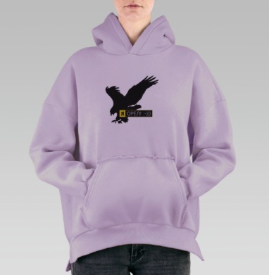 Орел!!!, Hoodie Oversize Fiolet, утепленная