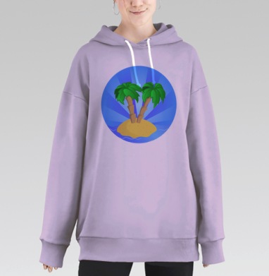 Остров, Hoodie Long Oversize Fiolet