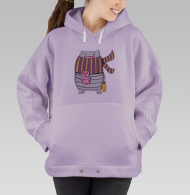 Озябший котяра, Hoodie Oversize Fiolet