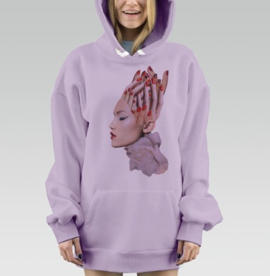 Пальцы, Hoodie Mjhigh Dig Mel, Fiolet, утепленная