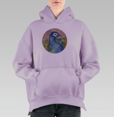 павлин, Hoodie Oversize Fiolet, утепленная