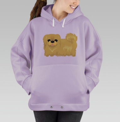 Пекинес, Hoodie Oversize Fiolet