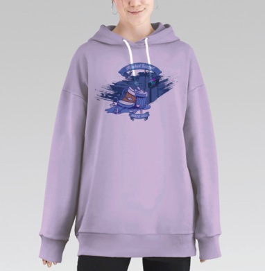 Плохие гены, Hoodie Long Oversize Fiolet