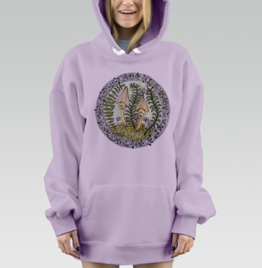 Поганки, Hoodie Mjhigh Dig Mel, Fiolet, утепленная
