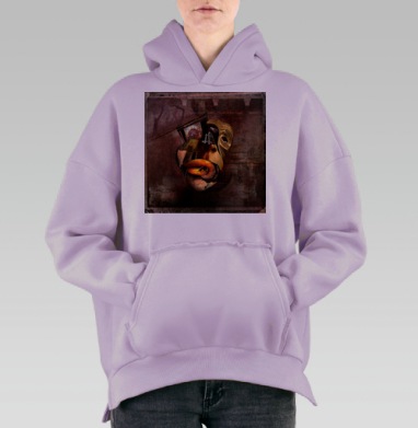 Портрет, Hoodie Oversize Fiolet, утепленная