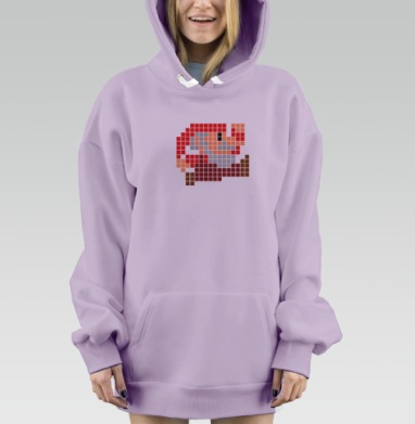 Праздник к нам приходит!, Hoodie Mjhigh Dig Mel, Fiolet, утепленная
