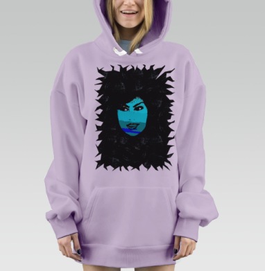 Прекрасна и опасна, Hoodie Mjhigh Dig Mel, Fiolet, утепленная