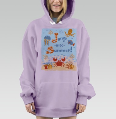Прыжок в лето, Hoodie Mjhigh Dig Mel, Fiolet, утепленная