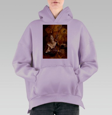 Путь, Hoodie Oversize Fiolet, утепленная
