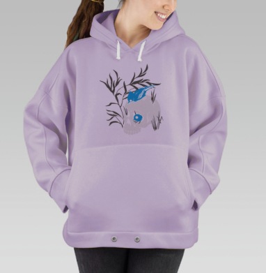 Recycle Me / Переработай меня, Hoodie Oversize Fiolet